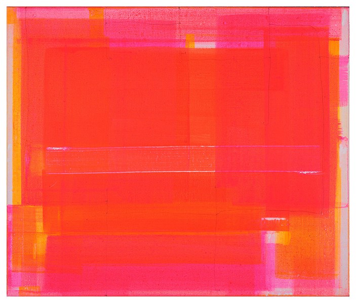 Doppler Horizont, Bild rot, Acryl Bleistift LWD   Marius D. Kettler 2019 
